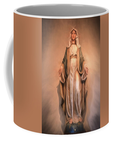 Virgin Mary Coffee Mug featuring the photograph Blessed Virgin Mary by Donna Kennedy