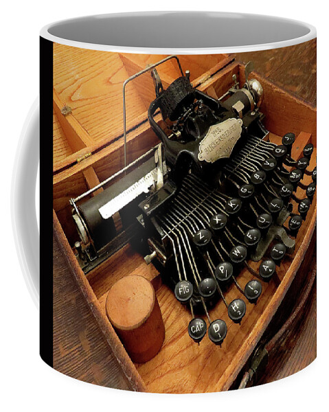 Typewriters Coffee Mug featuring the photograph Blickensderfer No. 5 by Linda Stern