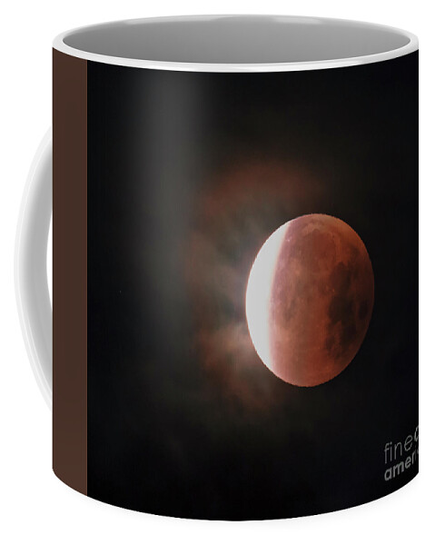 Blood Moon Coffee Mug featuring the photograph Blood Moon  by Mitch Shindelbower
