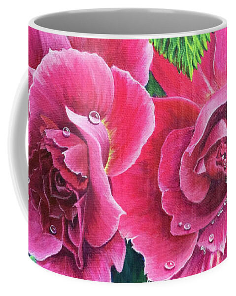 Blossom Buddies Coffee Mug featuring the painting Blossom Buddies by Nancy Cupp