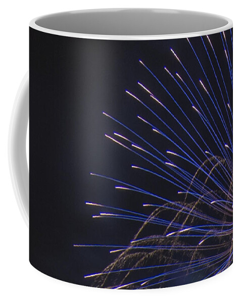 2015 Coffee Mug featuring the photograph Blue and Silver Display Detail by Chris Thomas