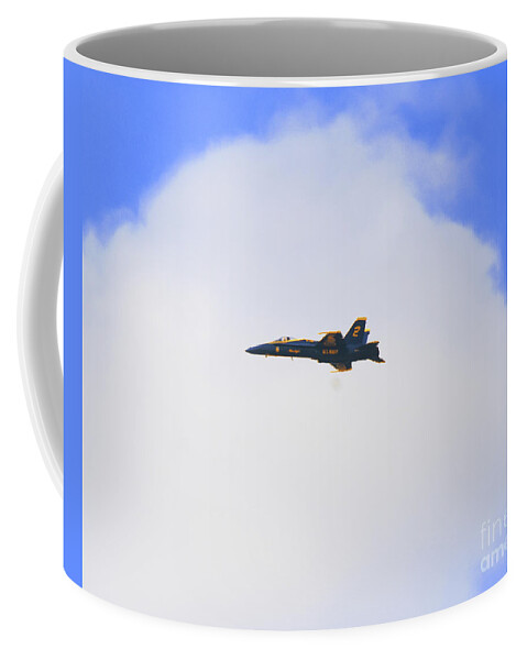 Us Navy Blue Angels Coffee Mug featuring the photograph Blue Angels Jet Nbr.2 by Scott Cameron