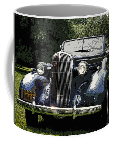 1936 Buick Coffee Mug featuring the photograph Blue Boy by James Rentz