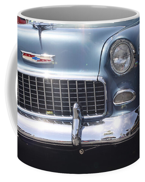 Blue Coffee Mug featuring the photograph Blue Chevrolet by Jeff Floyd CA