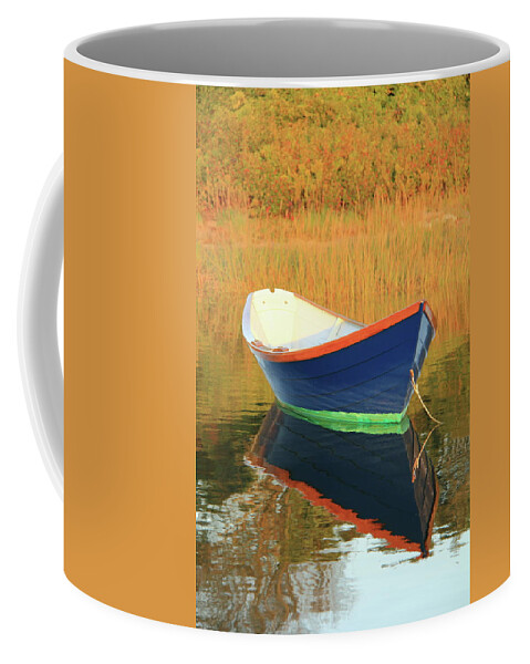 Blue Dory Coffee Mug featuring the photograph Blue Dory by Roupen Baker