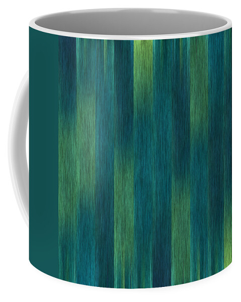 Blue Green Abstract Coffee Mug featuring the photograph Blue Green Abstract 1 by Terri Harper