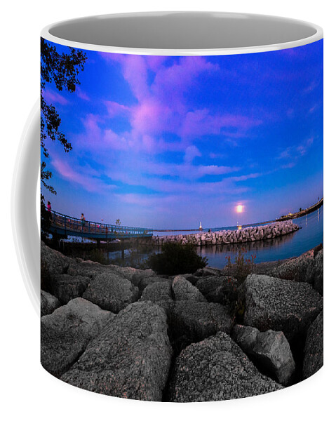 Harbor Coffee Mug featuring the photograph Blue Harbor by James Meyer