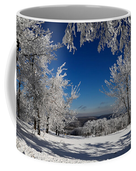 Mountains Coffee Mug featuring the photograph Blue Knob by Lois Bryan