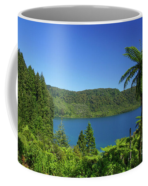 Mountain Coffee Mug featuring the photograph Blue Lake by Brian Kamprath