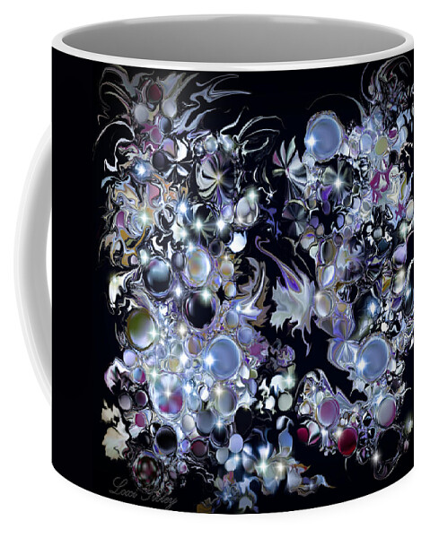 Blue Coffee Mug featuring the digital art Blue Moon by Loxi Sibley
