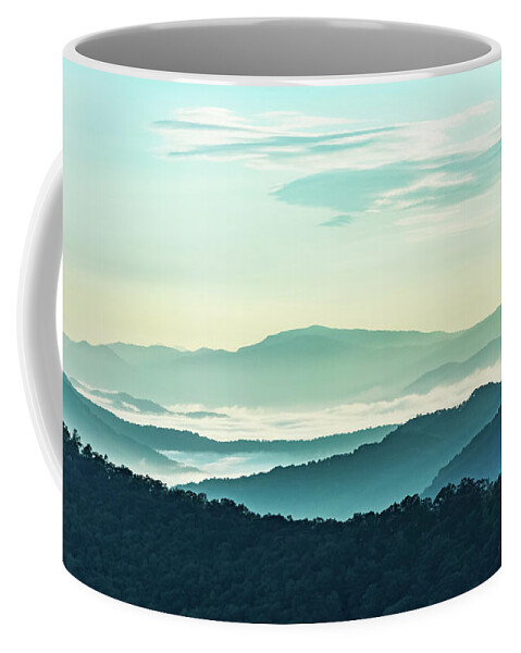 2017 Coffee Mug featuring the photograph Blue Ridge Pastel by Louise Lindsay