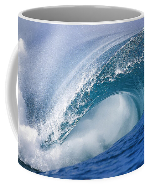 Sea Coffee Mug featuring the photograph Blue Rush by Sean Davey