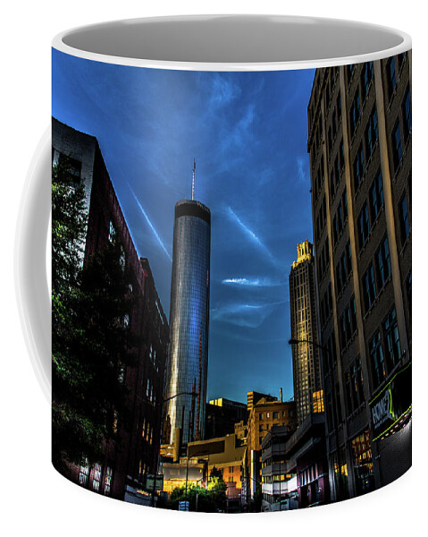 Cities Coffee Mug featuring the photograph Blue Skies Above by Kenny Thomas