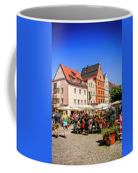 People Coffee Mug featuring the photograph Blue SKies over Fussen Germany by Chris Smith