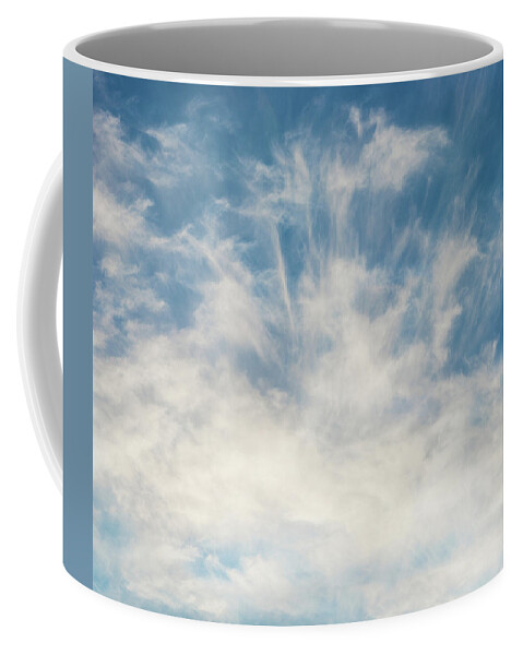 Clouds Coffee Mug featuring the photograph Blue Sky and Wispy Cirrhus Clouds by Peter V Quenter