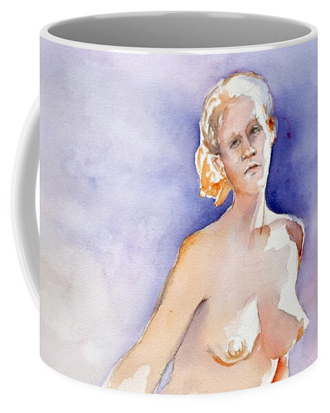 Full Body Coffee Mug featuring the painting Blue Sky by Barbara Pease