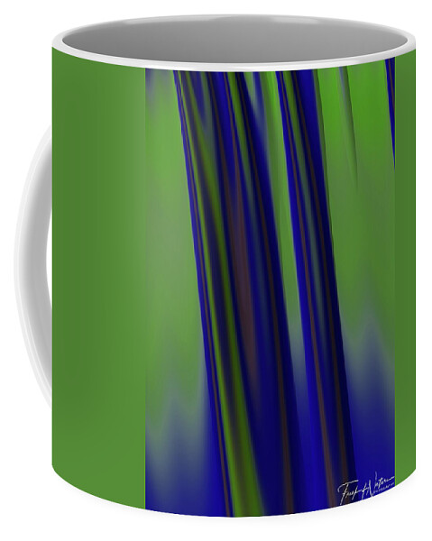 Abstract Coffee Mug featuring the photograph Blue Strength by Keith Lyman