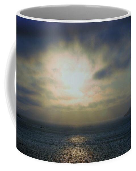 Blue Sky Coffee Mug featuring the photograph Blue sunset by Maria Aduke Alabi
