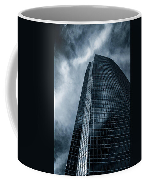 Oklahoma City Coffee Mug featuring the photograph Blue Tower by James Barber