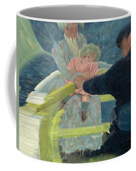 Mary Stevenson Cassatt Coffee Mug featuring the digital art Blue Waters by David Bridburg