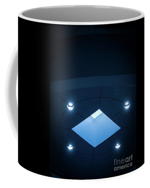 Abstract Coffee Mug featuring the photograph Blueish Ceiling by Fei A