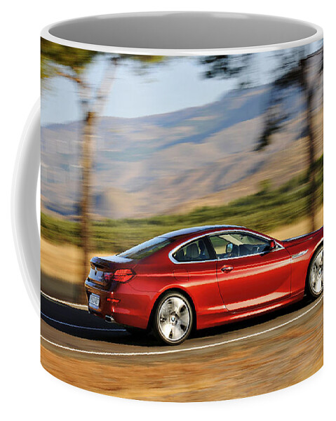 Bmw 6-series Coupe Coffee Mug featuring the digital art BMW 6-Series Coupe by Maye Loeser