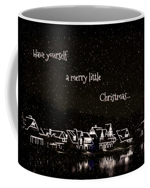 Boathouse Row Christmas Coffee Mug featuring the photograph Boathouse Row Christmas by Dark Whimsy