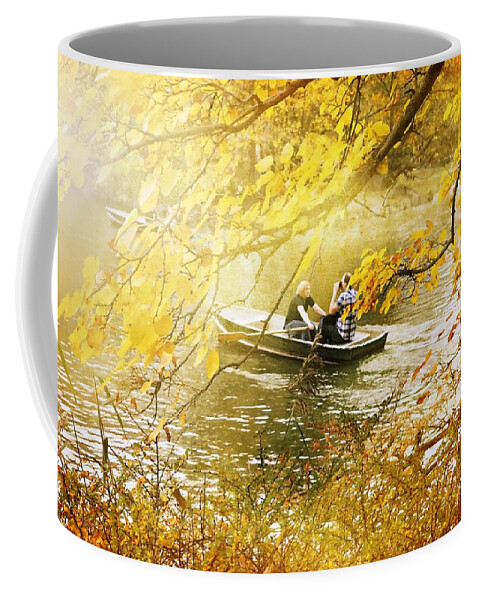 Autumn In Central Park Coffee Mug featuring the photograph Golden Hair #1 by Diana Angstadt