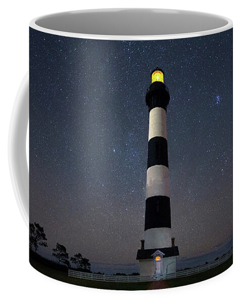 Bodie Island Lighthouse Coffee Mug featuring the photograph Bodie Blue by Art Cole