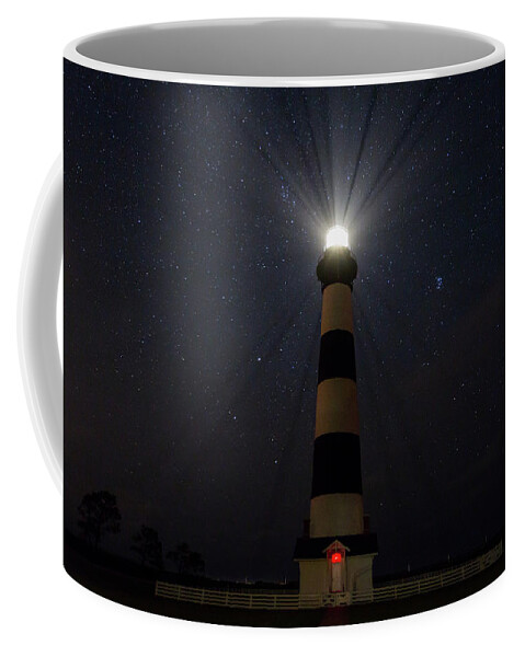 Photosbymch Coffee Mug featuring the photograph Bodie Light on a Starry Night by M C Hood