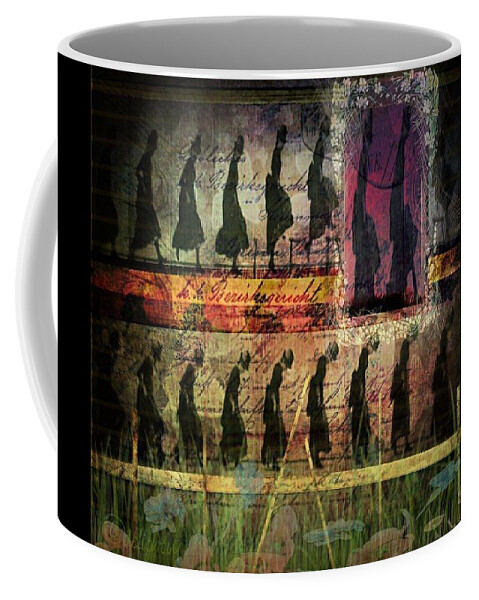 Muybridge Coffee Mug featuring the digital art Body in Motion by Delight Worthyn