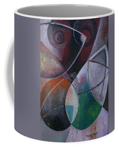 Body Parts 1 Coffee Mug featuring the painting Body Parts 1 by Obi-Tabot Tabe