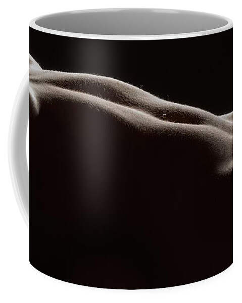 Silhouette Coffee Mug featuring the photograph Bodyscape 254 by Michael Fryd