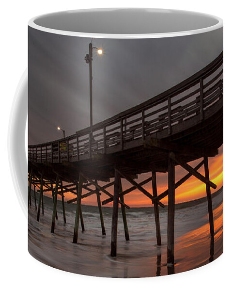 Blog Coffee Mug featuring the photograph Bogus Fishing Pier by Nick Noble