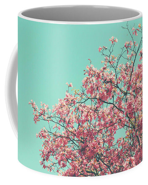 Pink Coffee Mug featuring the photograph Boho Cherry Blossom 2- Art by Linda Woods by Linda Woods