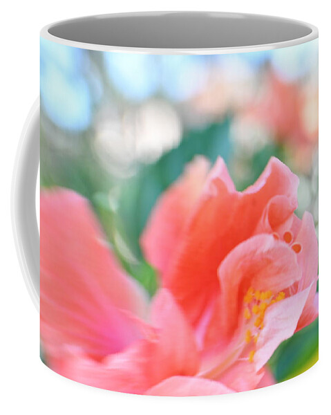 Flower Coffee Mug featuring the photograph Bokeh Hibiscus by Artful Imagery