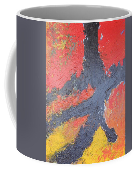 Abstract Coffee Mug featuring the painting Bold Experiment by Sharon Cromwell