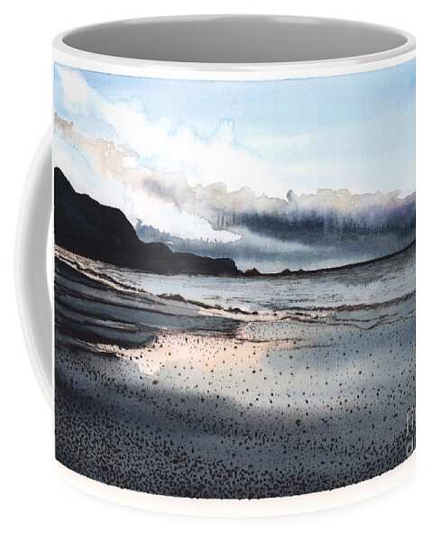 Bolinas Coffee Mug featuring the painting Bolinas Lagoon by Hilda Wagner