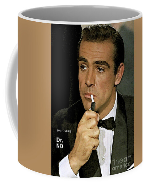 Casino Royale Coffee Mug featuring the mixed media Bond, James Bond, Sean Connery by Thomas Pollart