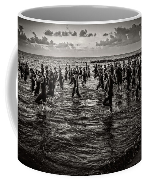 Landscape Coffee Mug featuring the photograph Bone Island Triathletes by Joe Shrader