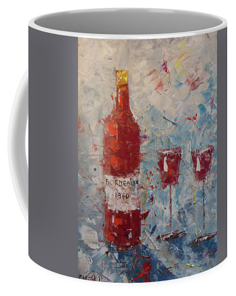 Frederic Payet Coffee Mug featuring the painting Bordeaux 1960 by Frederic Payet