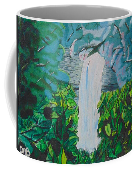 Waterfall Coffee Mug featuring the painting Borer's Falls by David Bigelow