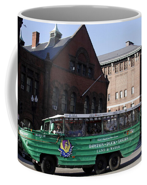 Boston Coffee Mug featuring the photograph Boston Duck Tour Bus by Valerie Collins
