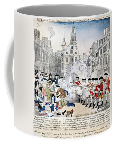 1770 Coffee Mug featuring the photograph Boston Massacre, 1770 by Granger