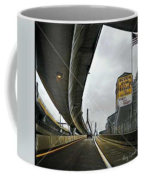 Boston Coffee Mug featuring the photograph Boston Sand and Gravel by Mary Capriole