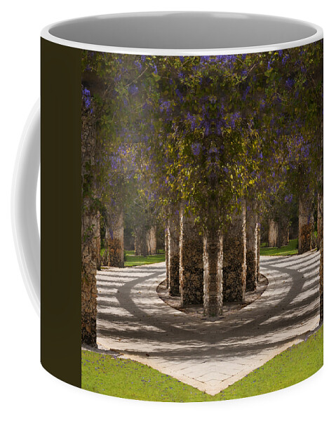 Walkway Coffee Mug featuring the photograph Botanical Garden Walkway Fantasy - Naples, Florida by Mitch Spence