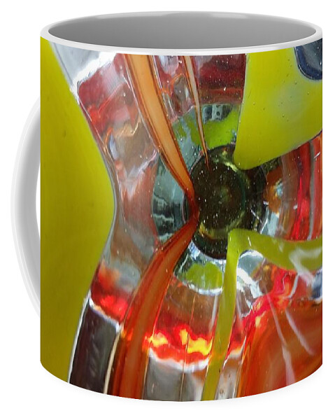 Abstract Coffee Mug featuring the digital art Bottoms Up series #8 by Scott S Baker