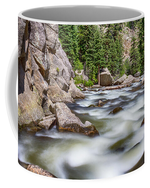 Colorado Coffee Mug featuring the photograph Boulder Canyon - Boulder Creek - Colorado by James BO Insogna