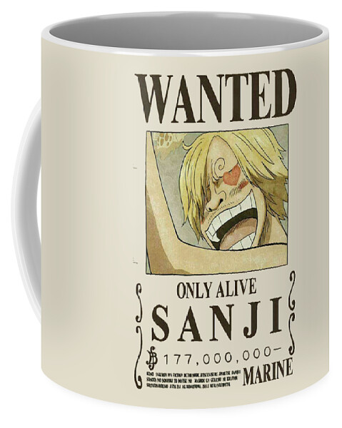 Bounty Sanji Wanted - One Piece Coffee Mug by Aditya Sena - Pixels