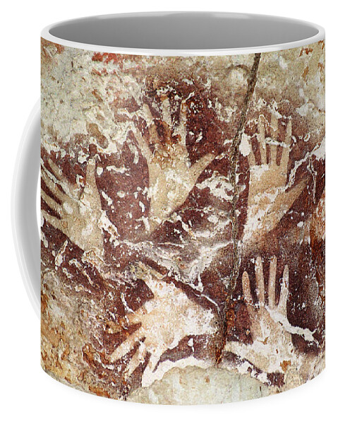 Bouquet Of Hands Coffee Mug featuring the digital art Bouquet of Hands - Ilas Kenceng by Weston Westmoreland